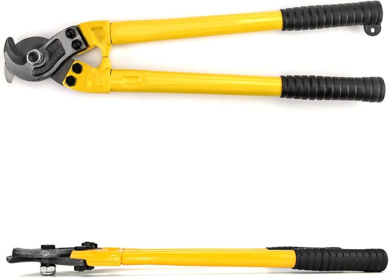 QWORK Hardened Cable Cutter, 18" Heavy Duty Stainless Steel Wire Rope Cutter for Cutting Steel Wire - Image 1
